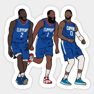 Kawhi, Harden & PG Sticker